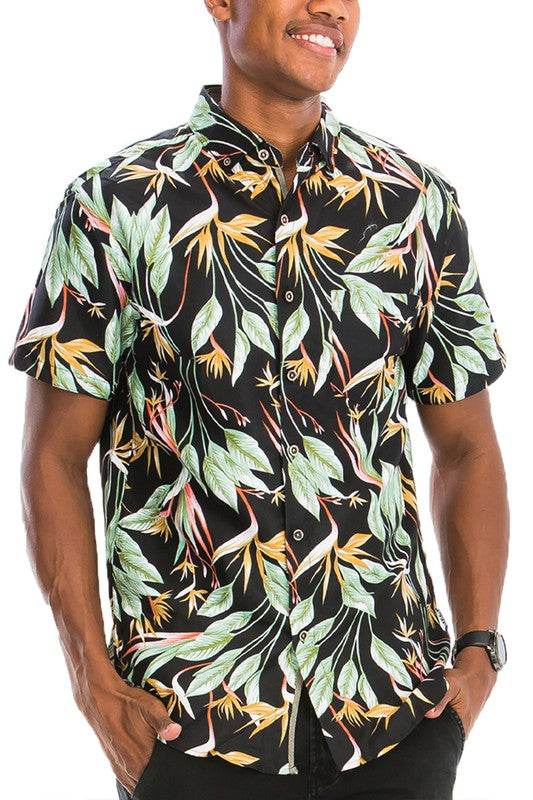 Hawaiian Print Button Down Shirt - Shop Style & More | Fresh Looks, Everyday Deals & Free Shipping
