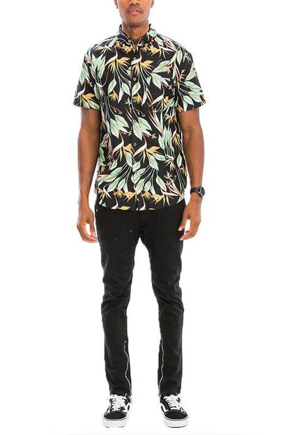 Hawaiian Print Button Down Shirt - Shop Style & More | Fresh Looks, Everyday Deals & Free Shipping