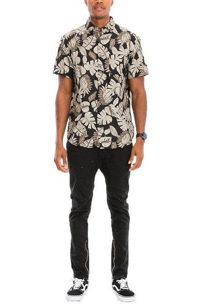Hawaiian Print Button Down Shirt - Shop Style & More | Fresh Looks, Everyday Deals & Free Shipping