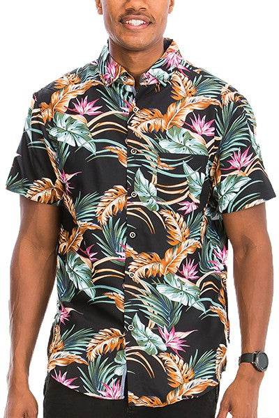 Hawaiian Print Button Down Shirt - Shop Style & More | Fresh Looks, Everyday Deals & Free Shipping
