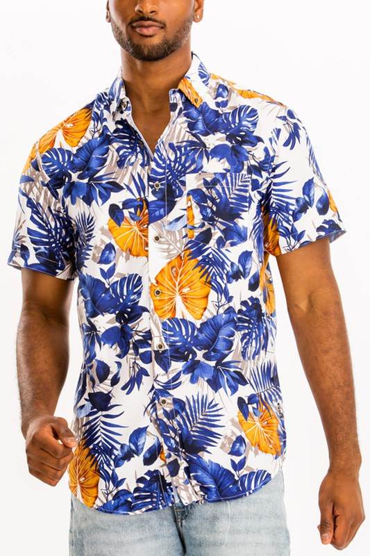 Hawaiian Print Button Down Shirt - Shop Style & More | Fresh Looks, Everyday Deals & Free Shipping