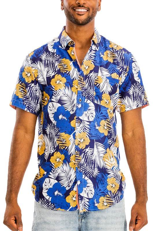 Hawaiian Print Button Down Shirt - Shop Style & More | Fresh Looks, Everyday Deals & Free Shipping