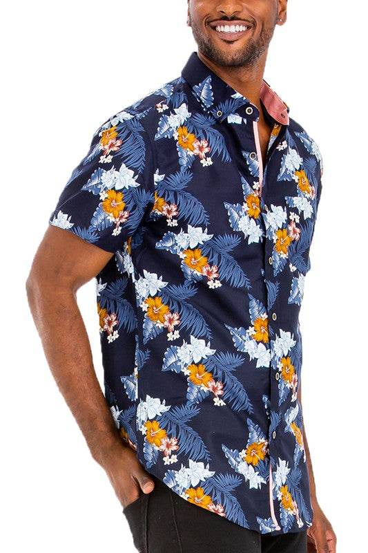 Hawaiian Print Button Down Shirt - Shop Style & More | Fresh Looks, Everyday Deals & Free Shipping