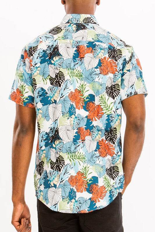 Hawaiian Print Button Down Shirt - Shop Style & More | Fresh Looks, Everyday Deals & Free Shipping