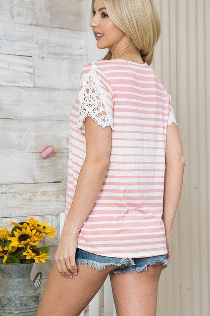 Clunny Patch Sleeve Top - Shop Style & More | Fresh Looks, Everyday Deals & Free Shipping