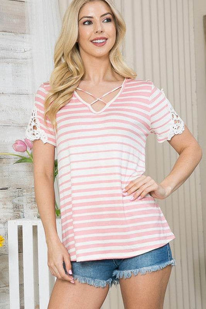 Clunny Patch Sleeve Top - Shop Style & More | Fresh Looks, Everyday Deals & Free Shipping