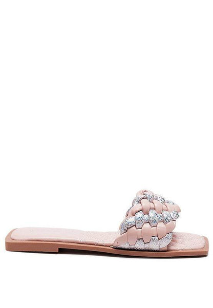 ALLIUM METALLIC WOVEN STRAP FLATS - Shop Style & More | Fresh Looks, Everyday Deals & Free Shipping