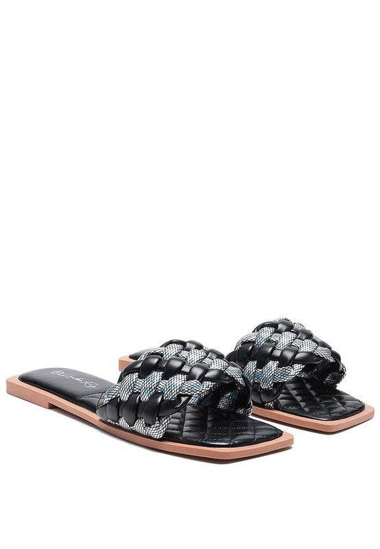 ALLIUM METALLIC WOVEN STRAP FLATS - Shop Style & More | Fresh Looks, Everyday Deals & Free Shipping