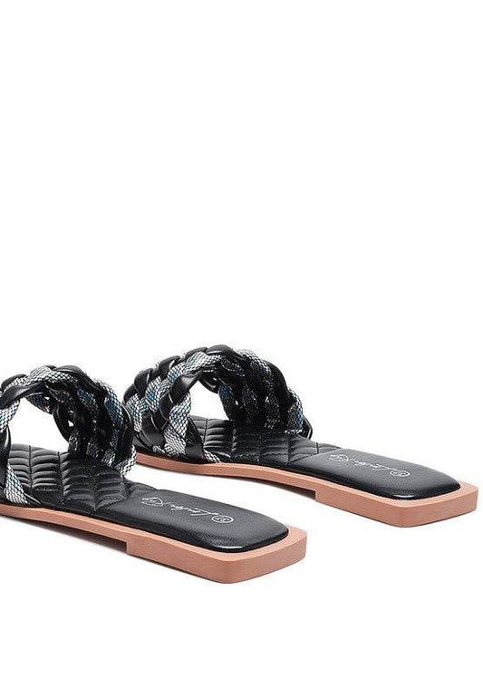 ALLIUM METALLIC WOVEN STRAP FLATS - Shop Style & More | Fresh Looks, Everyday Deals & Free Shipping