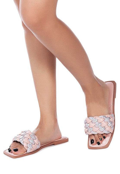 ALLIUM METALLIC WOVEN STRAP FLATS - Shop Style & More | Fresh Looks, Everyday Deals & Free Shipping