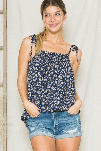 Smocked Front Tank Top - Shop Style & More | Fresh Looks, Everyday Deals & Free Shipping