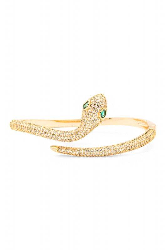 Micro Setting CZ Snake Adjustable Bangle - Shop Style & More | Fresh Looks, Everyday Deals & Free Shipping