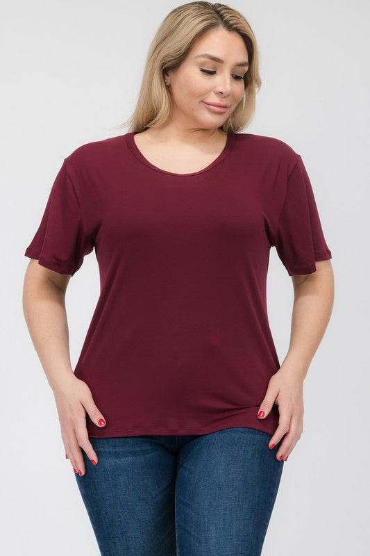 Plus Size Basic Short Sleeve T-shirt - Shop Style & More | Fresh Looks, Everyday Deals & Free Shipping