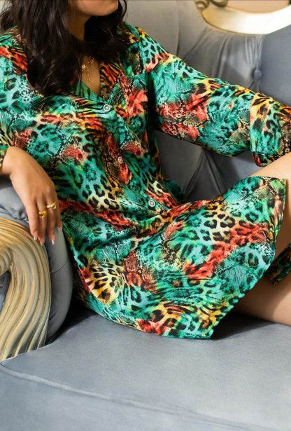 LEOPARD PRINT SLEEP SHIRT - Shop Style & More | Fresh Looks, Everyday Deals & Free Shipping