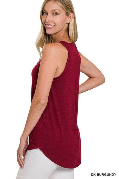 Sleeveless Round Neck & Round Hem Top - Shop Style & More | Fresh Looks, Everyday Deals & Free Shipping