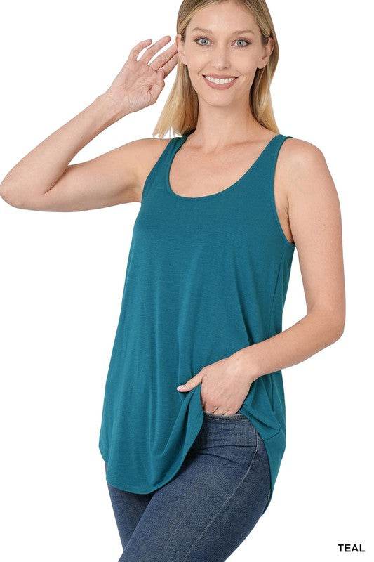 Sleeveless Round Neck & Round Hem Top - Shop Style & More | Fresh Looks, Everyday Deals & Free Shipping