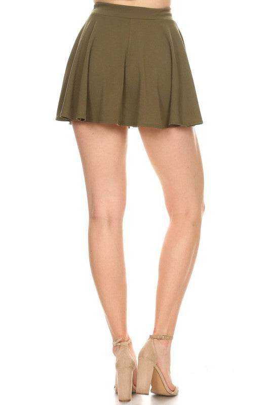 Solid A-line Mini Skirt - Shop Style & More | Fresh Looks, Everyday Deals & Free Shipping