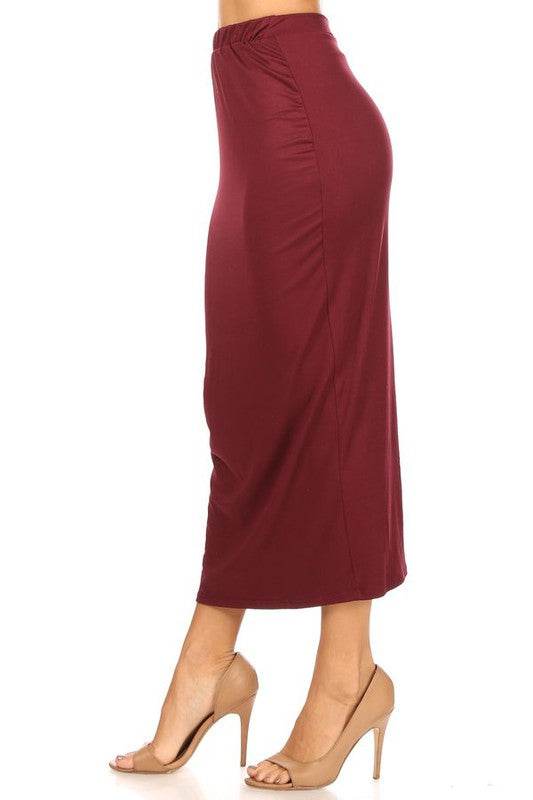 Solid Midi Pencil Skirt - Shop Style & More | Fresh Looks, Everyday Deals & Free Shipping