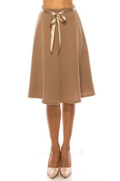 Solid A-line Skirt - Shop Style & More | Fresh Looks, Everyday Deals & Free Shipping