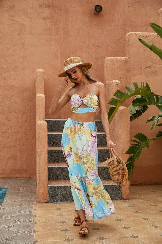 Womens 2pcs Long Skirt Set - Shop Style & More | Fresh Looks, Everyday Deals & Free Shipping