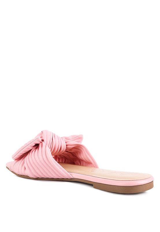 Little Jane Textured Bow Slider Flats - Shop Style & More | Fresh Looks, Everyday Deals & Free Shipping