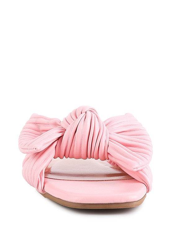 Little Jane Textured Bow Slider Flats - Shop Style & More | Fresh Looks, Everyday Deals & Free Shipping