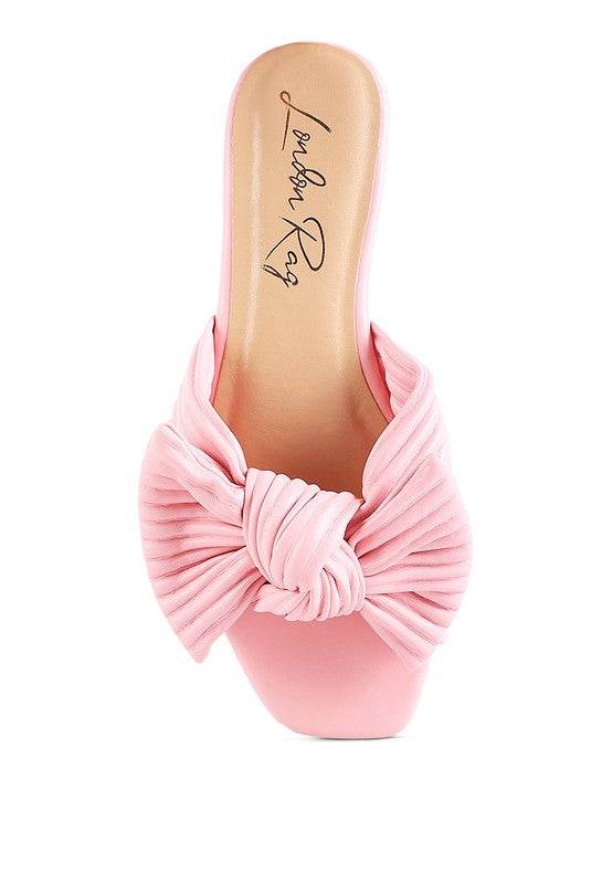 Little Jane Textured Bow Slider Flats - Shop Style & More | Fresh Looks, Everyday Deals & Free Shipping