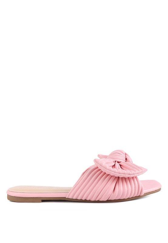 Little Jane Textured Bow Slider Flats - Shop Style & More | Fresh Looks, Everyday Deals & Free Shipping