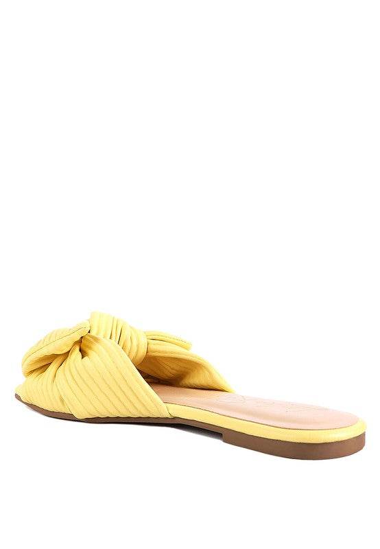 Little Jane Textured Bow Slider Flats - Shop Style & More | Fresh Looks, Everyday Deals & Free Shipping