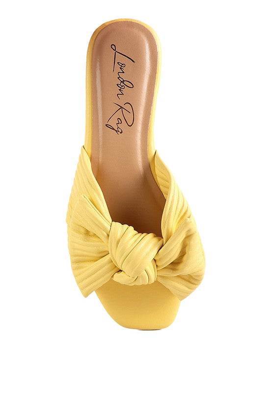 Little Jane Textured Bow Slider Flats - Shop Style & More | Fresh Looks, Everyday Deals & Free Shipping