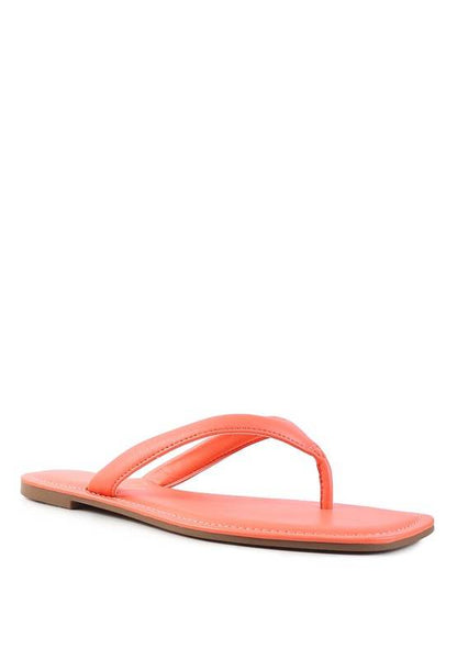RERA SQUARE TOE THONG FLATS - Shop Style & More | Fresh Looks, Everyday Deals & Free Shipping