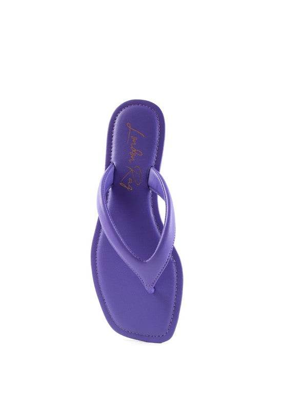 RERA SQUARE TOE THONG FLATS - Shop Style & More | Fresh Looks, Everyday Deals & Free Shipping