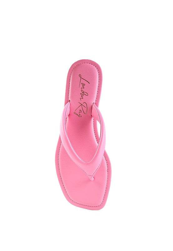 RERA SQUARE TOE THONG FLATS - Shop Style & More | Fresh Looks, Everyday Deals & Free Shipping