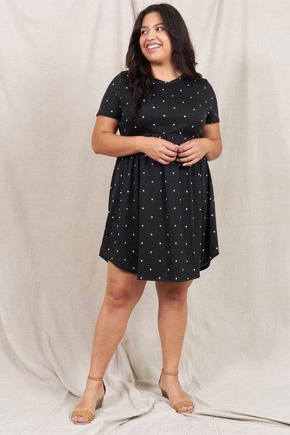 Short Sleeve Polka Dot Mini Dress - Shop Style & More | Fresh Looks, Everyday Deals & Free Shipping