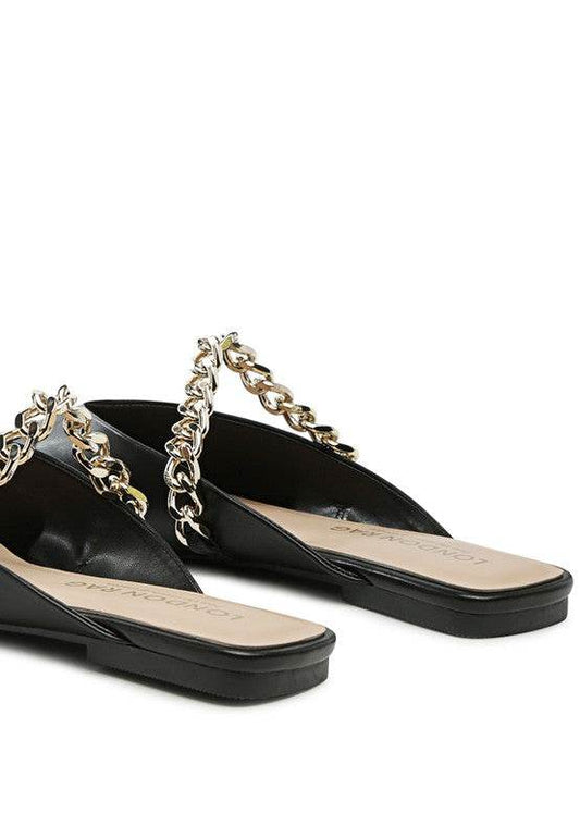 CATCH BLING CHAIN STRAP FLAT SHOES - Shop Style & More | Fresh Looks, Everyday Deals & Free Shipping