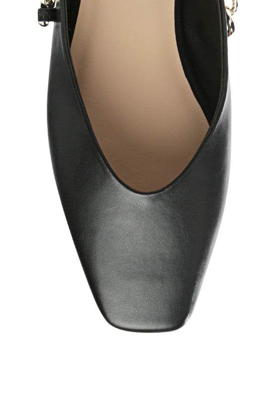 CATCH BLING CHAIN STRAP FLAT SHOES - Shop Style & More | Fresh Looks, Everyday Deals & Free Shipping