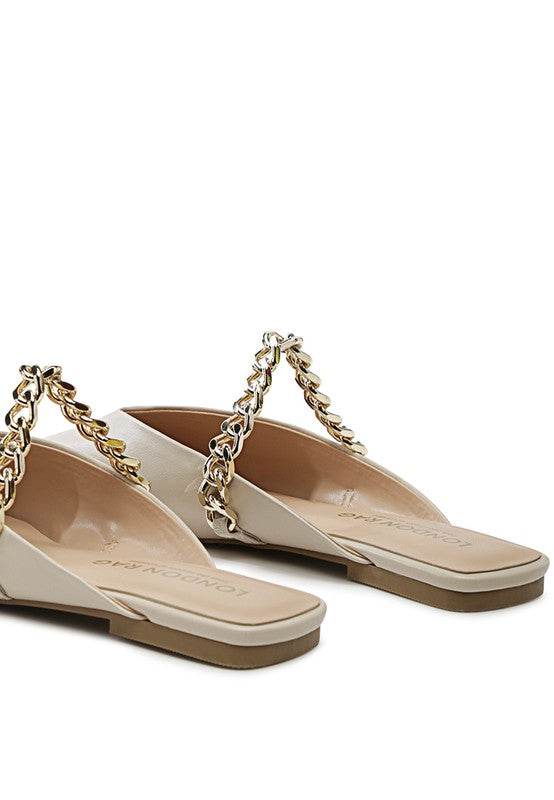 CATCH BLING CHAIN STRAP FLAT SHOES - Shop Style & More | Fresh Looks, Everyday Deals & Free Shipping