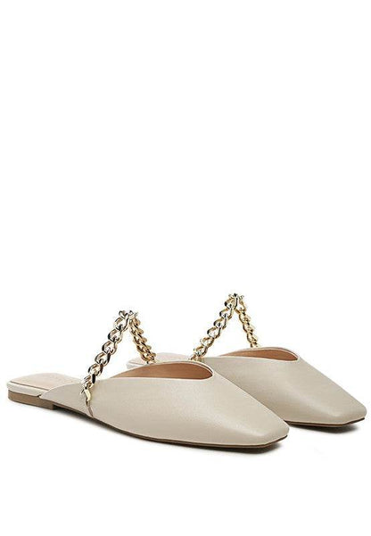 CATCH BLING CHAIN STRAP FLAT SHOES - Shop Style & More | Fresh Looks, Everyday Deals & Free Shipping