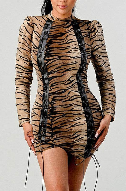 Athina transition animal print mini dress - Shop Style & More | Fresh Looks, Everyday Deals & Free Shipping
