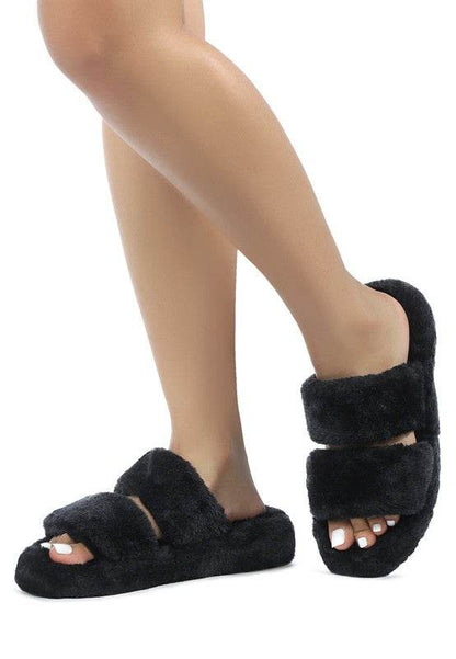 SMOOTHIE FUR SLIP-ON FLATS - Shop Style & More | Fresh Looks, Everyday Deals & Free Shipping