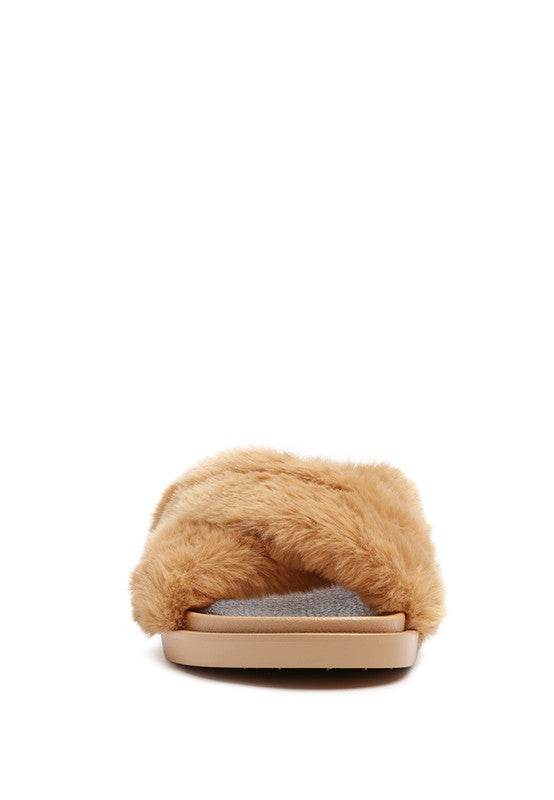 HOMEY FUR SLIP-ON FLATS - Shop Style & More | Fresh Looks, Everyday Deals & Free Shipping