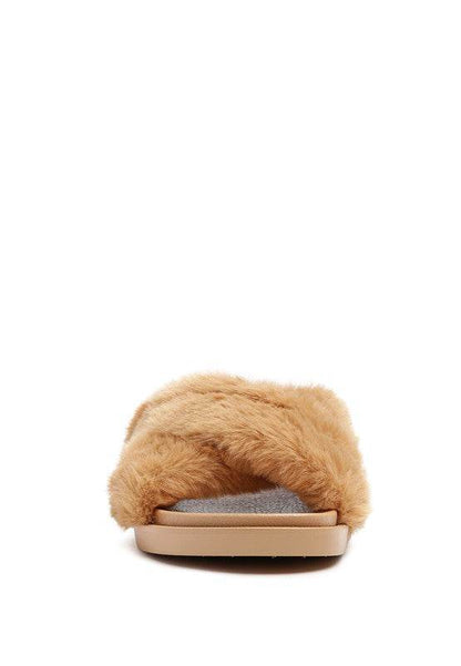 HOMEY FUR SLIP-ON FLATS - Shop Style & More | Fresh Looks, Everyday Deals & Free Shipping