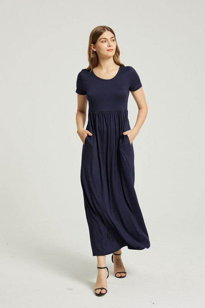 Women's Summer Casual Maxi Dress With Pocket - Shop Style & More | Fresh Looks, Everyday Deals & Free Shipping