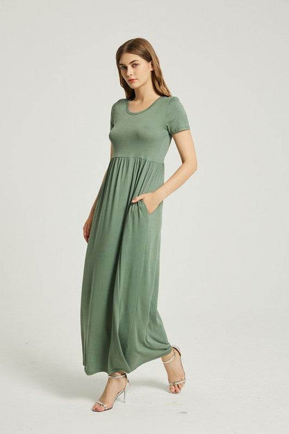 Women's Summer Casual Maxi Dress With Pocket - Shop Style & More | Fresh Looks, Everyday Deals & Free Shipping