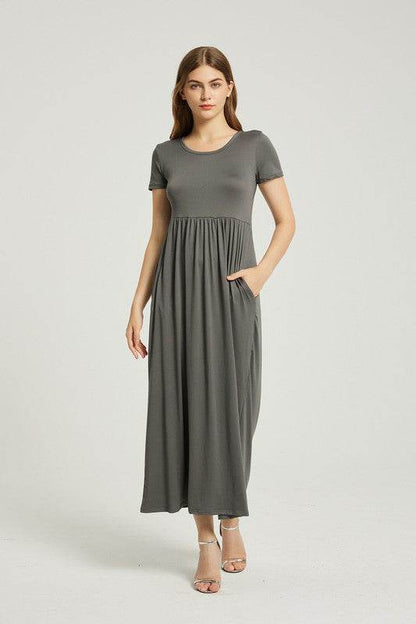 Women's Summer Casual Maxi Dress With Pocket - Shop Style & More | Fresh Looks, Everyday Deals & Free Shipping