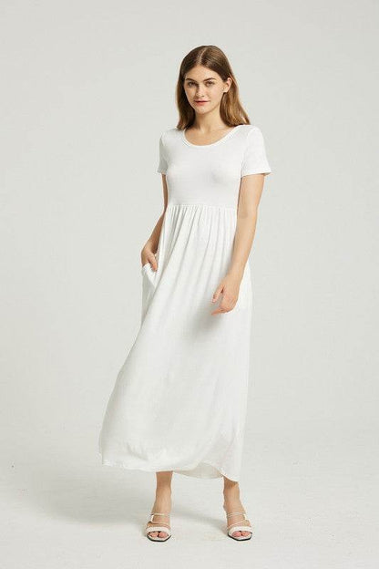 Women's Summer Casual Maxi Dress With Pocket - Shop Style & More | Fresh Looks, Everyday Deals & Free Shipping