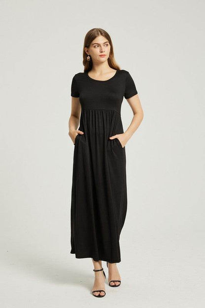 Women's Summer Casual Maxi Dress With Pocket - Shop Style & More | Fresh Looks, Everyday Deals & Free Shipping