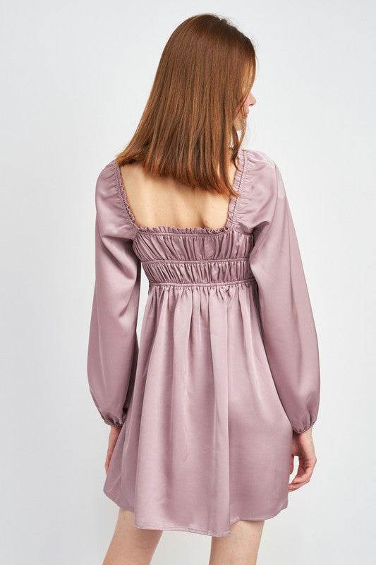 BABY DOLL MINI DRESS WITH RUFFLE DETAIL - Shop Style & More | Fresh Looks, Everyday Deals & Free Shipping