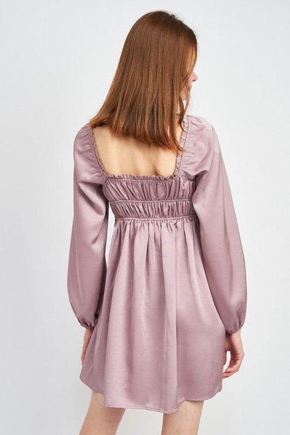 BABY DOLL MINI DRESS WITH RUFFLE DETAIL - Shop Style & More | Fresh Looks, Everyday Deals & Free Shipping