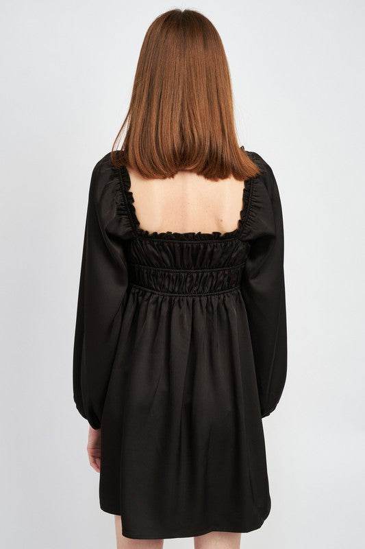 BABY DOLL MINI DRESS WITH RUFFLE DETAIL - Shop Style & More | Fresh Looks, Everyday Deals & Free Shipping